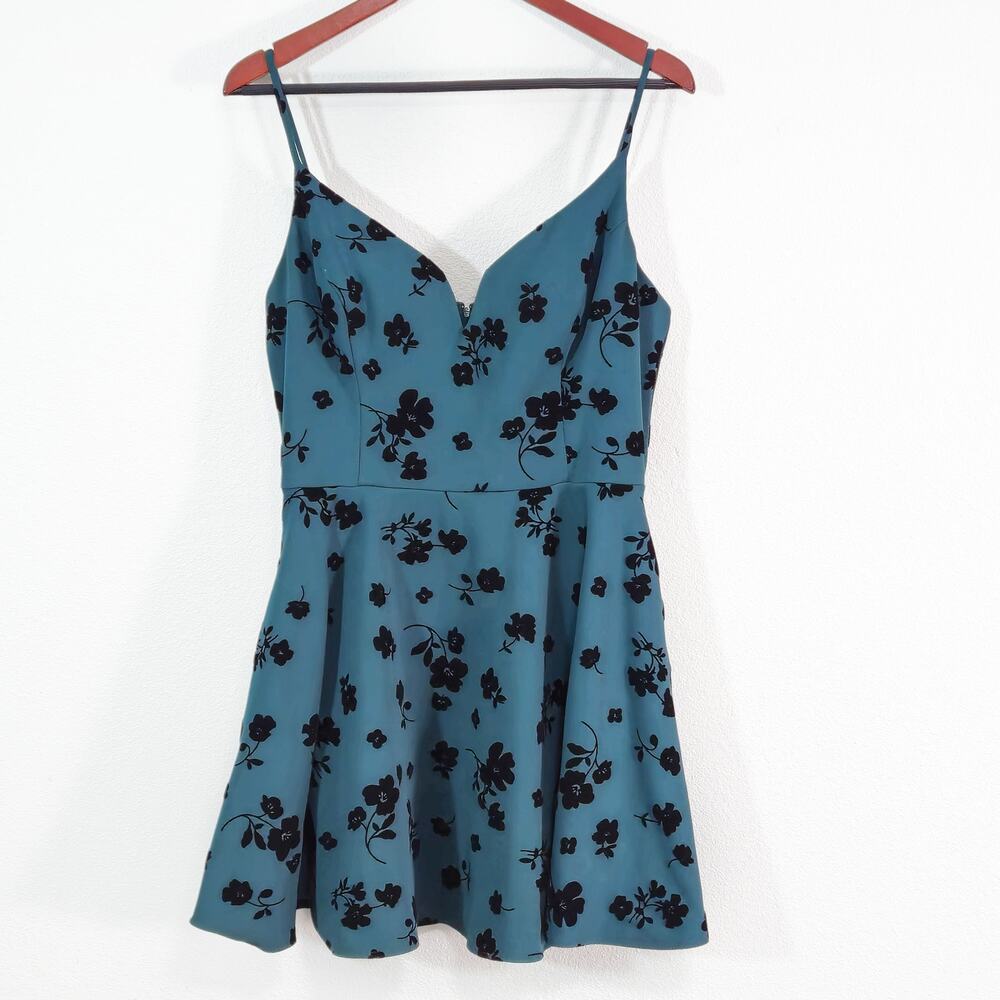 B. Smart Girls Sweetheart Floral Mini Dress Green Size XL Fairycore